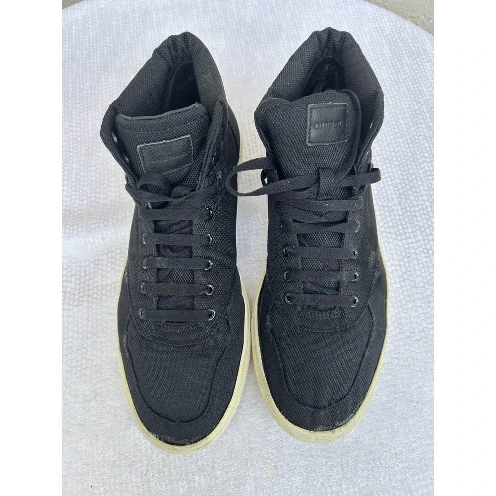 Diesel N-Invasion Mens Black Canvas High Top Sneakers Y00466 US 10.5